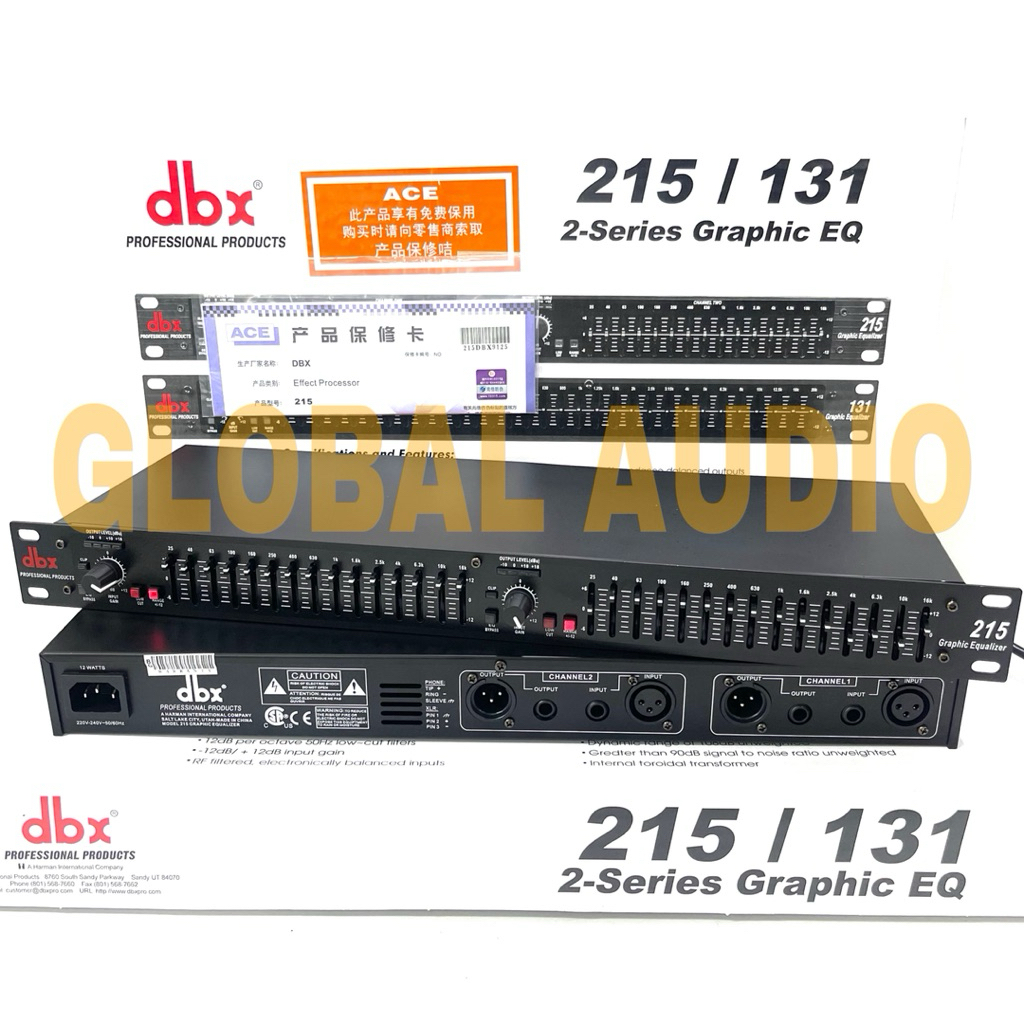 TERSEDIA Equaliser DBX 215Sub & Equaliser DBX 215 EQ Garde A Equlisez Dbx215plus & Dbx215 Bagus