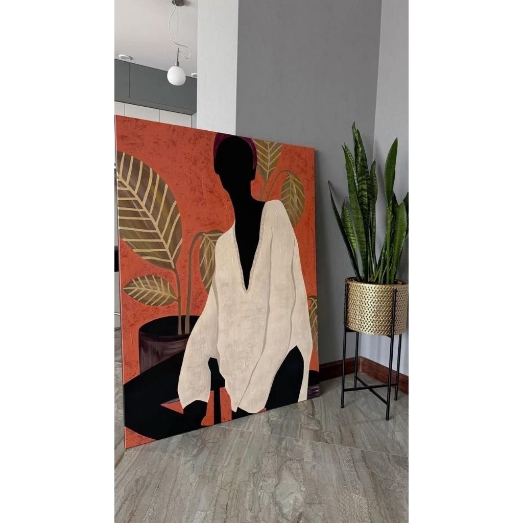 Lukisan Dinding Abstrak Aesthetic