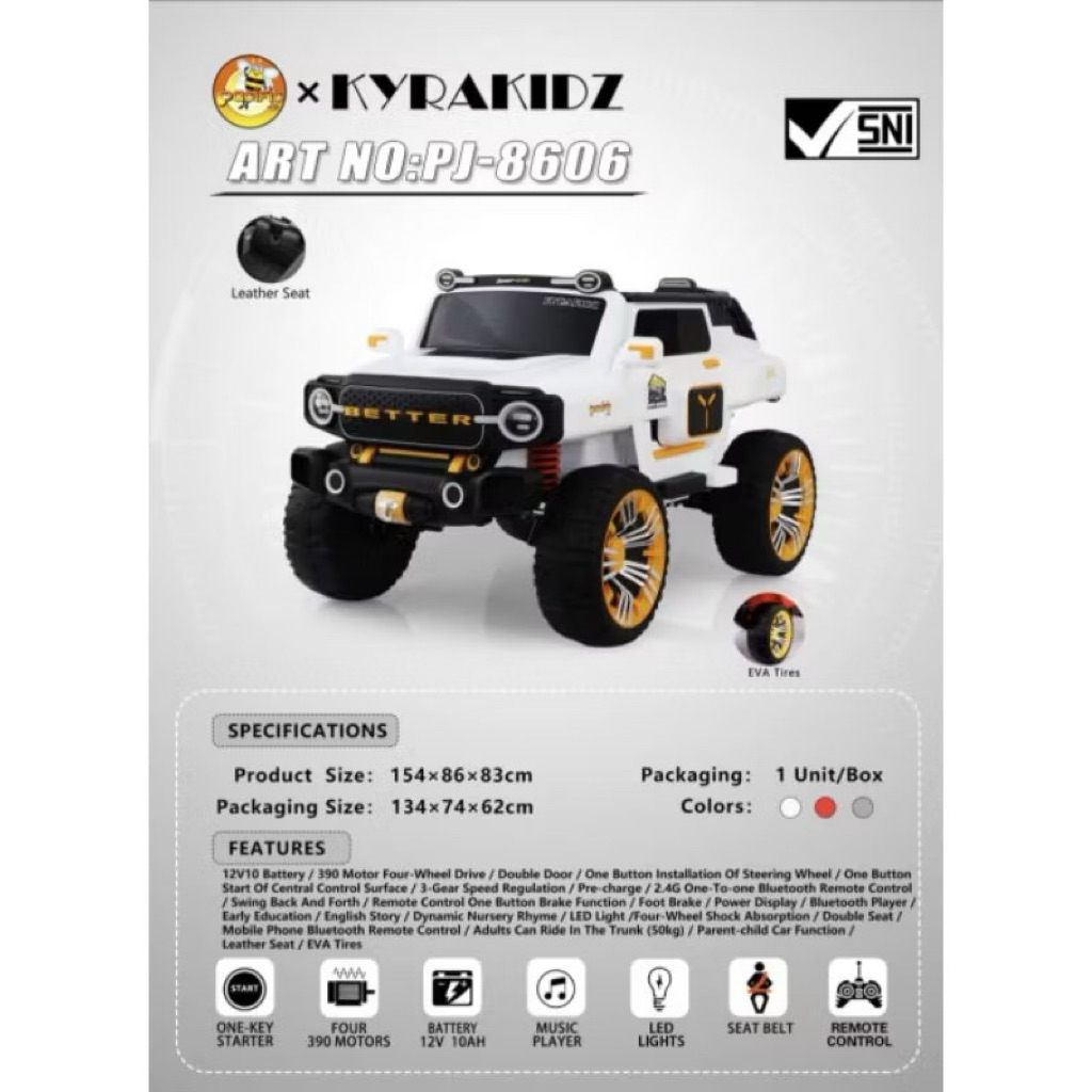 MOBIL AKI ANAK REMOT PJ 8606