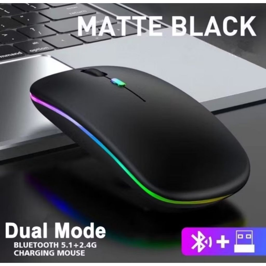 MOUSE BLUETOOTH DAN WIRELESS ANDROID IOS LAPTOP PC