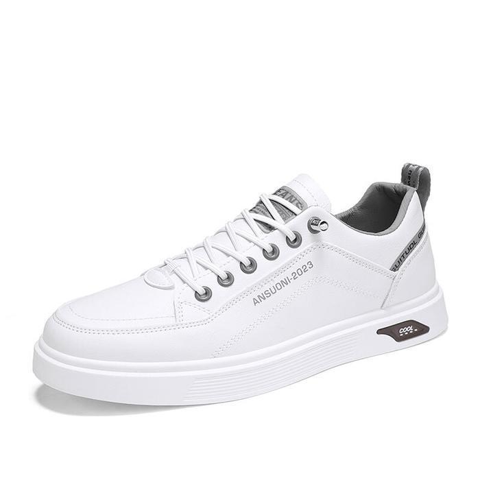 Eiger - Sepatu Pria Formal Casual Sepatu Olahraga Sporty Sepatu Lari Kulit Pantofel Putih Sneakers