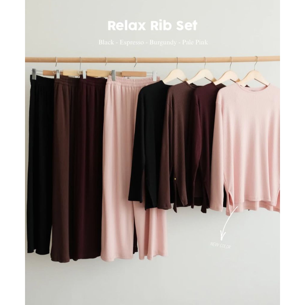 Relax Rib Set Nueta  | Baju One Set Wanita By Nueta