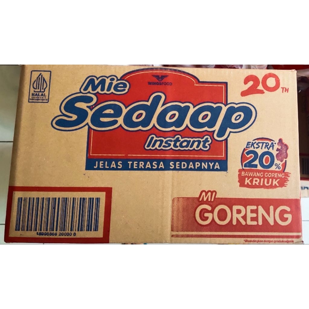 Mie Sedap Goreng Extra Kriuk 1 Dus isi 40