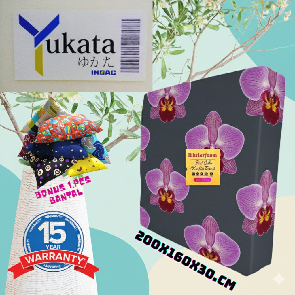 Kasur Busa Inoac Yukata D23 Ukuran ber variasi Tebal 30 cm Kasur Busa Inoac Yukata Garansi 15 Tahun