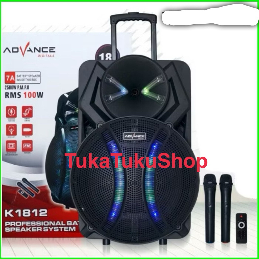 Advance Speaker Aktif Portable 18Inch 1812