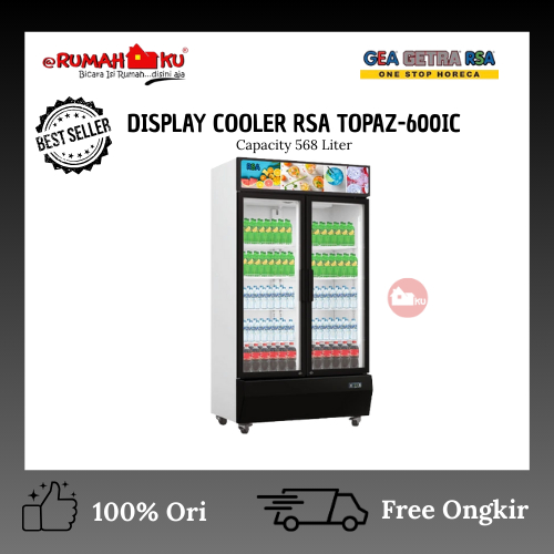 RSA SHOWCASE TOPAZ-600IC/SHOWCASE 568LITER /RSA SHOWCASE 2 PINTU TOPAZ/RSA TOPAZ