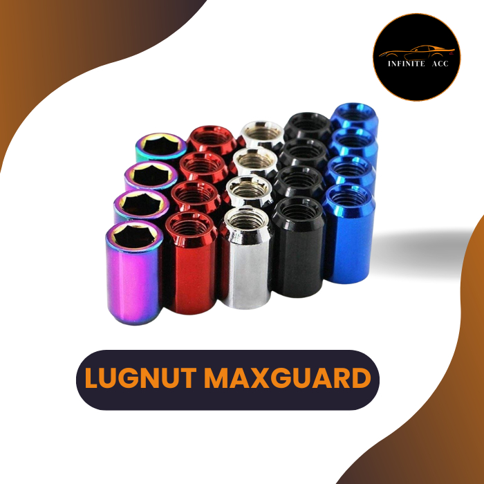 LUGNUT MAXGUARD TOPFIT Baut Roda mobil Racing 1.5mm & 1.25mm