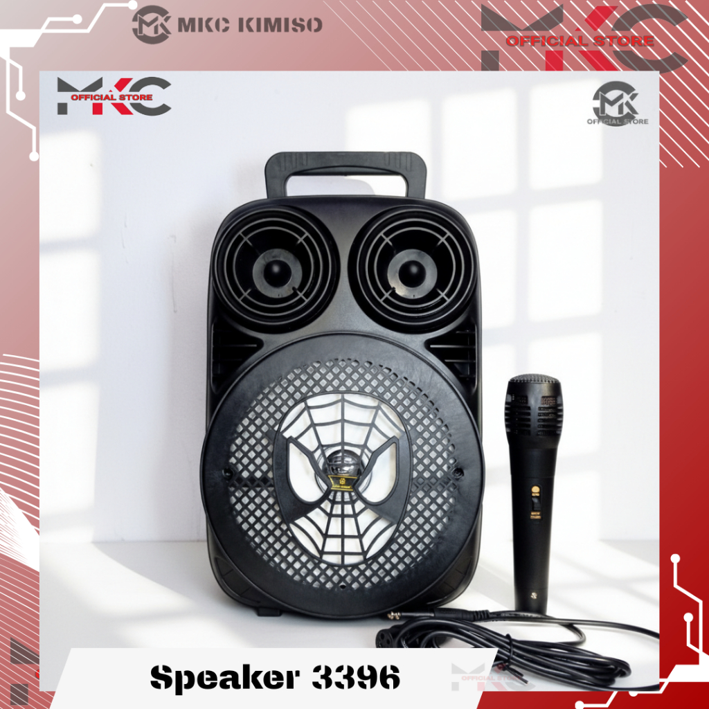 MKC - 3396 Speaker Portable MKC KIMISO Motif Spiderman