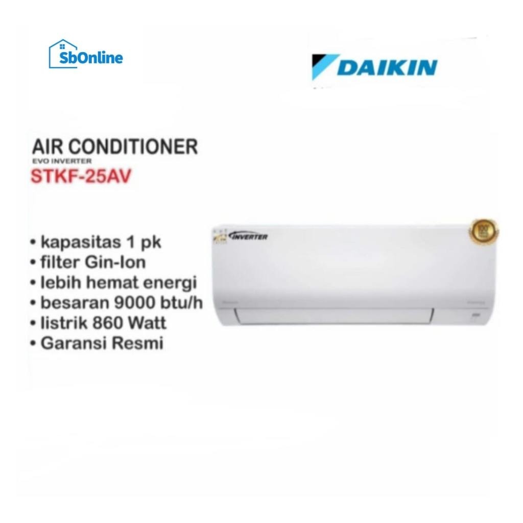AC DAIKIN STKF 25 AV 1 PK 25AV STKF25AV MALAYSIA INVERTER