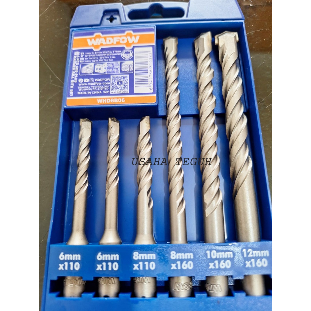 Mata Bor Tembok SDS PLUS Set Wadfow WHD6B06