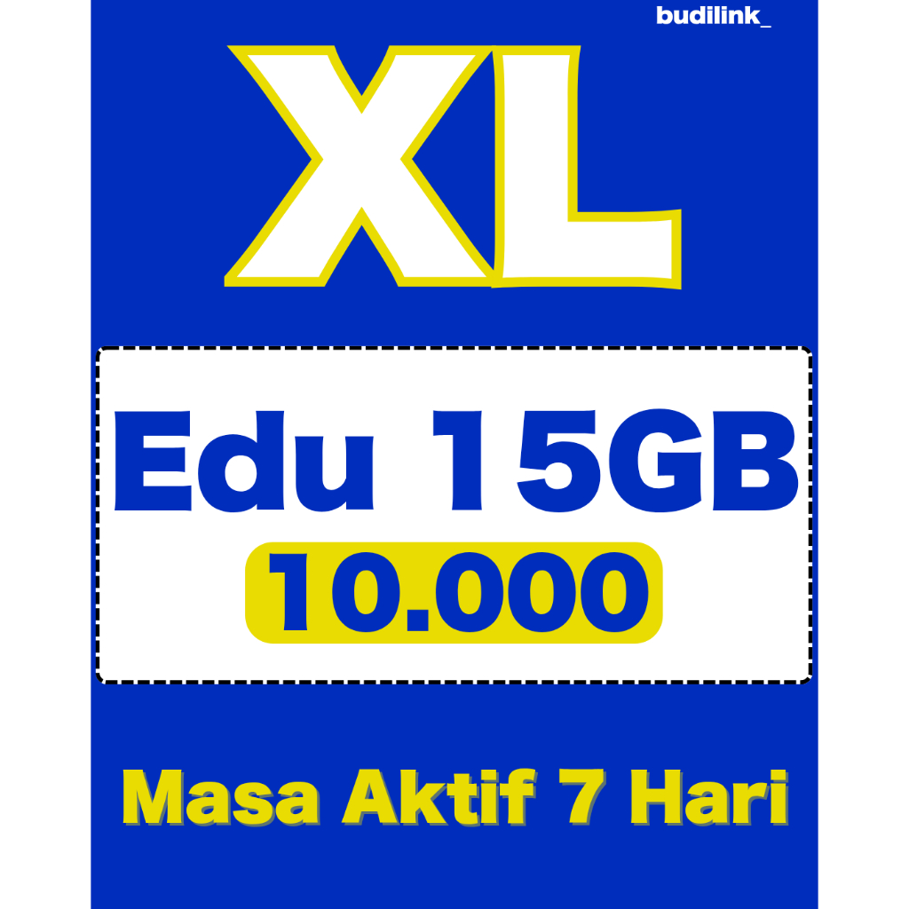 Paket XL EDU & CONFERENCE 15GB 7 Hari | Kuota Edukasi | Zoom Google Meet Ruangguru