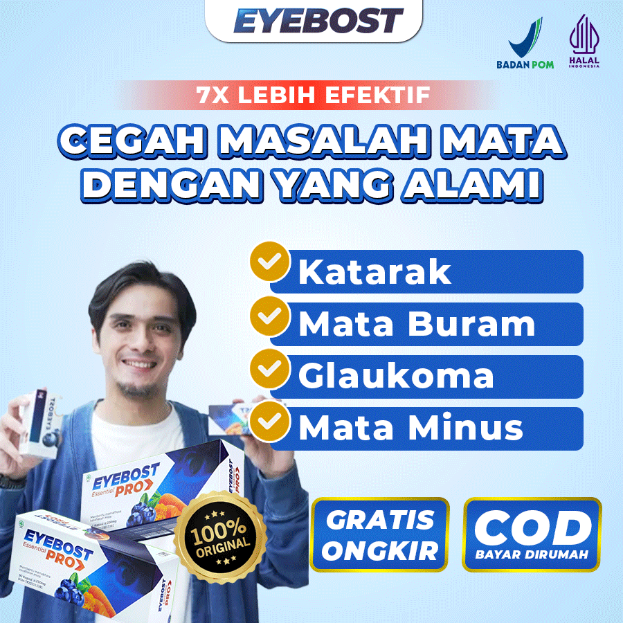 ASLI Eyebost Vitamin Mata Original Kapsul ubat mata katarak tanpa operasi official store PITAMIN MAT