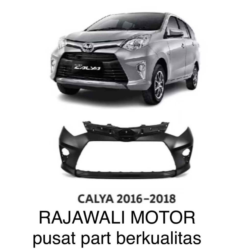 BEMPER BUMPER DEPAN CALYA 2016 2017 2018 kondisi baru warna dasar plastik hitam #1207
