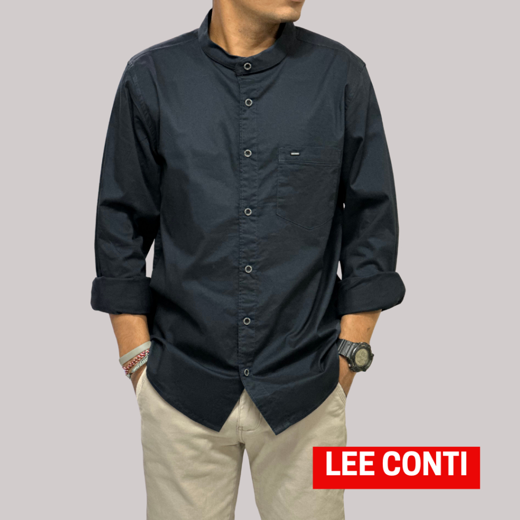 LEE CONTI Kemeja Pria Panjang Koko (KCS)