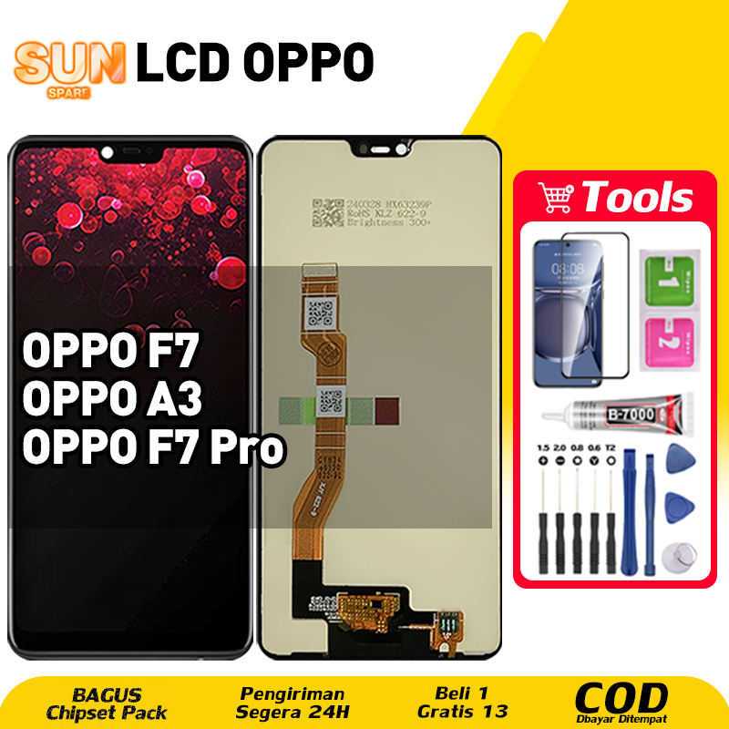 LCD For OPPO F7 / OPPO A3 LCD OPPO F7 Pro Fullset HP Touchscreen untuk Glass Touch Screen Digitizer 