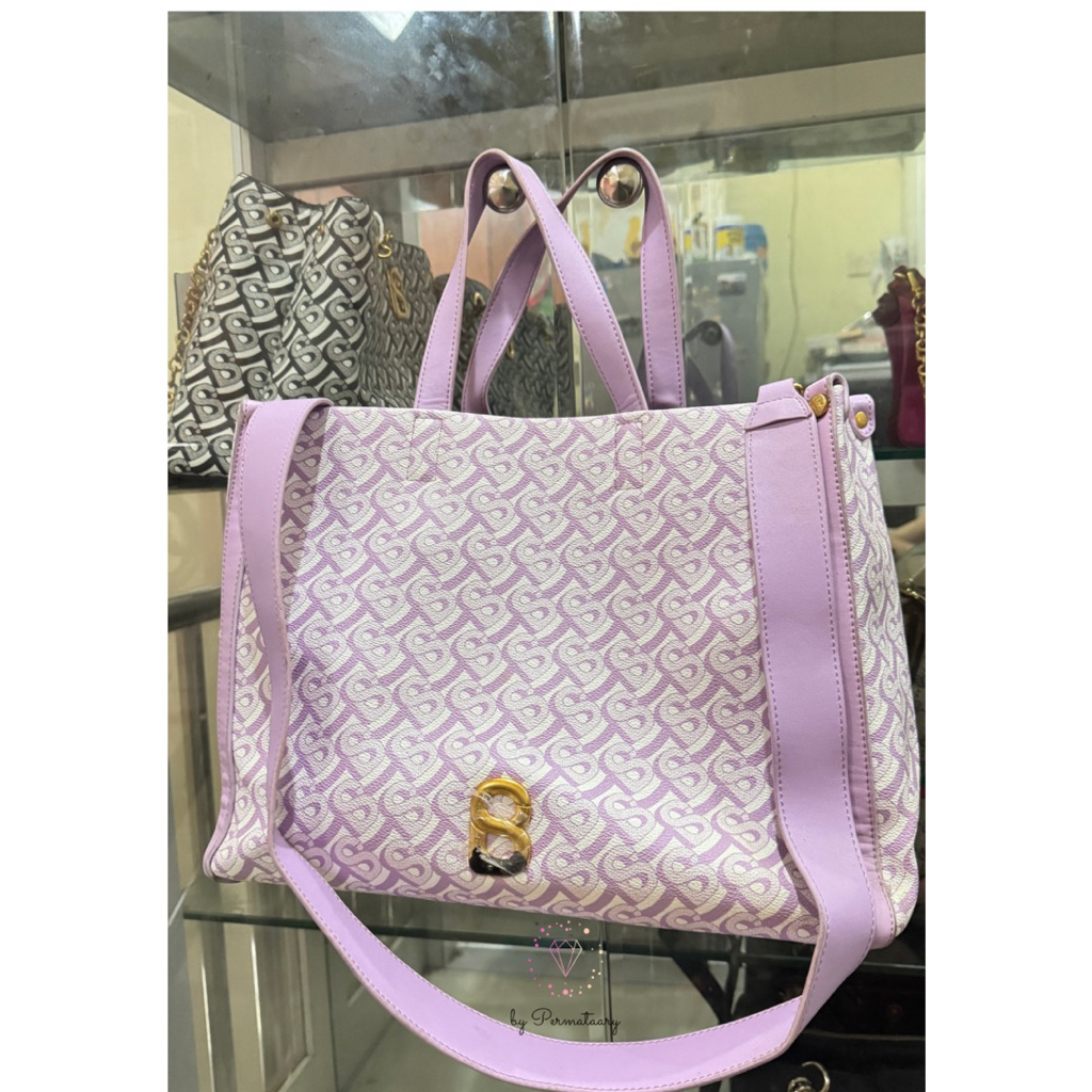 BUTTONSCARVES - Bimu Tote Bag - lavender