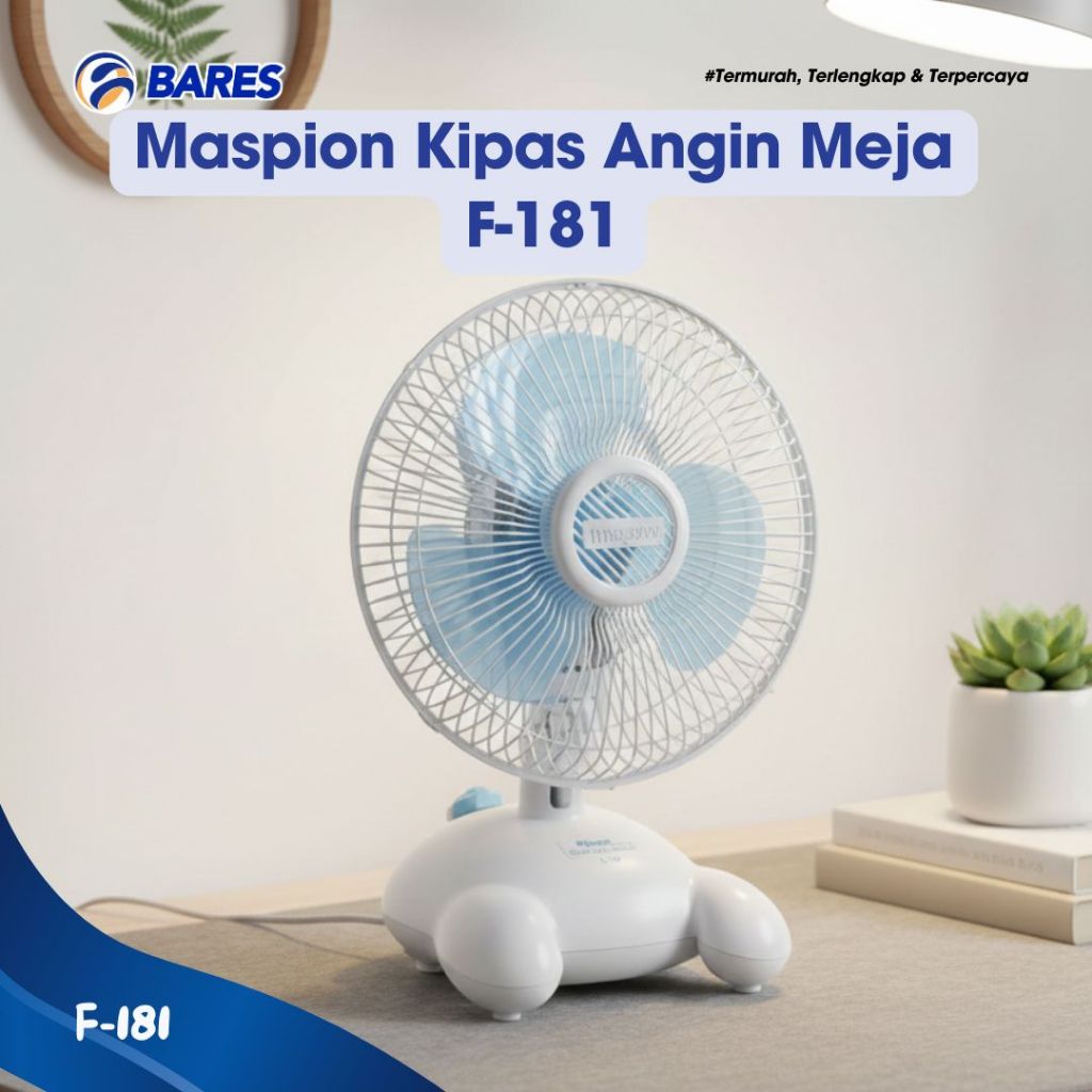 Maspion F-181 Desk Fan / Kipas Angin Meja 7 inch