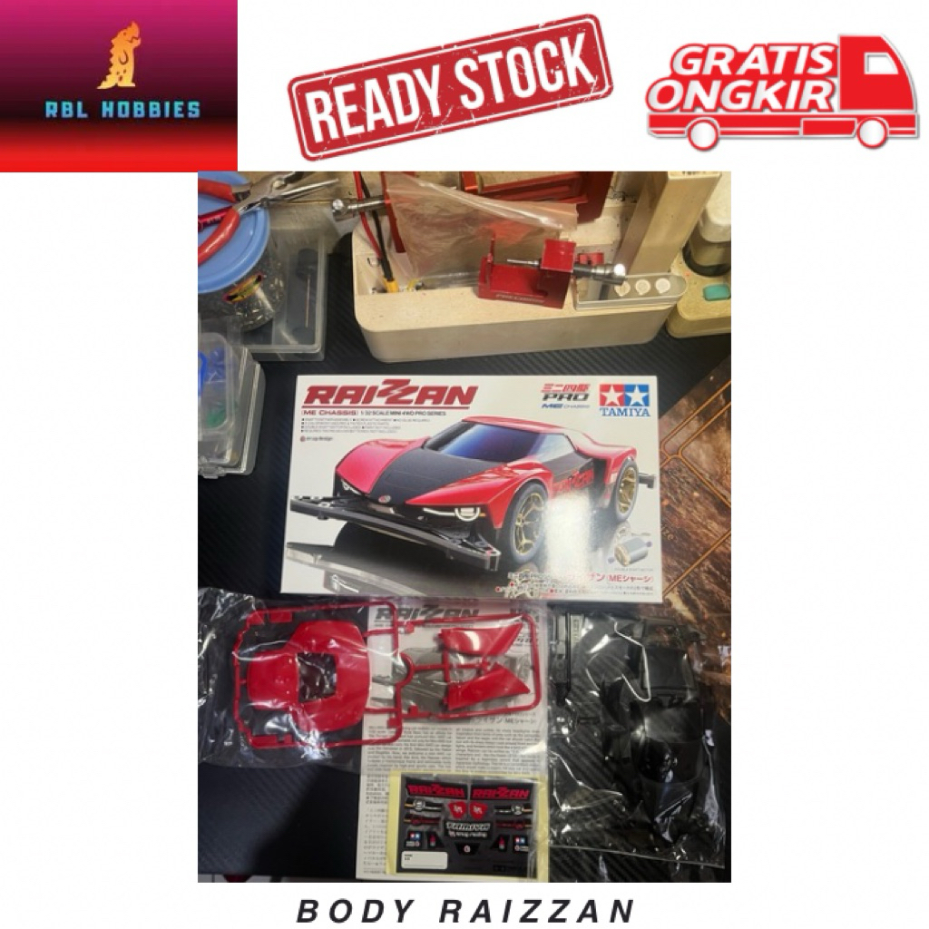 Tamiya 18663 Body Raizzan Set Original Loose Kit Mini4WD