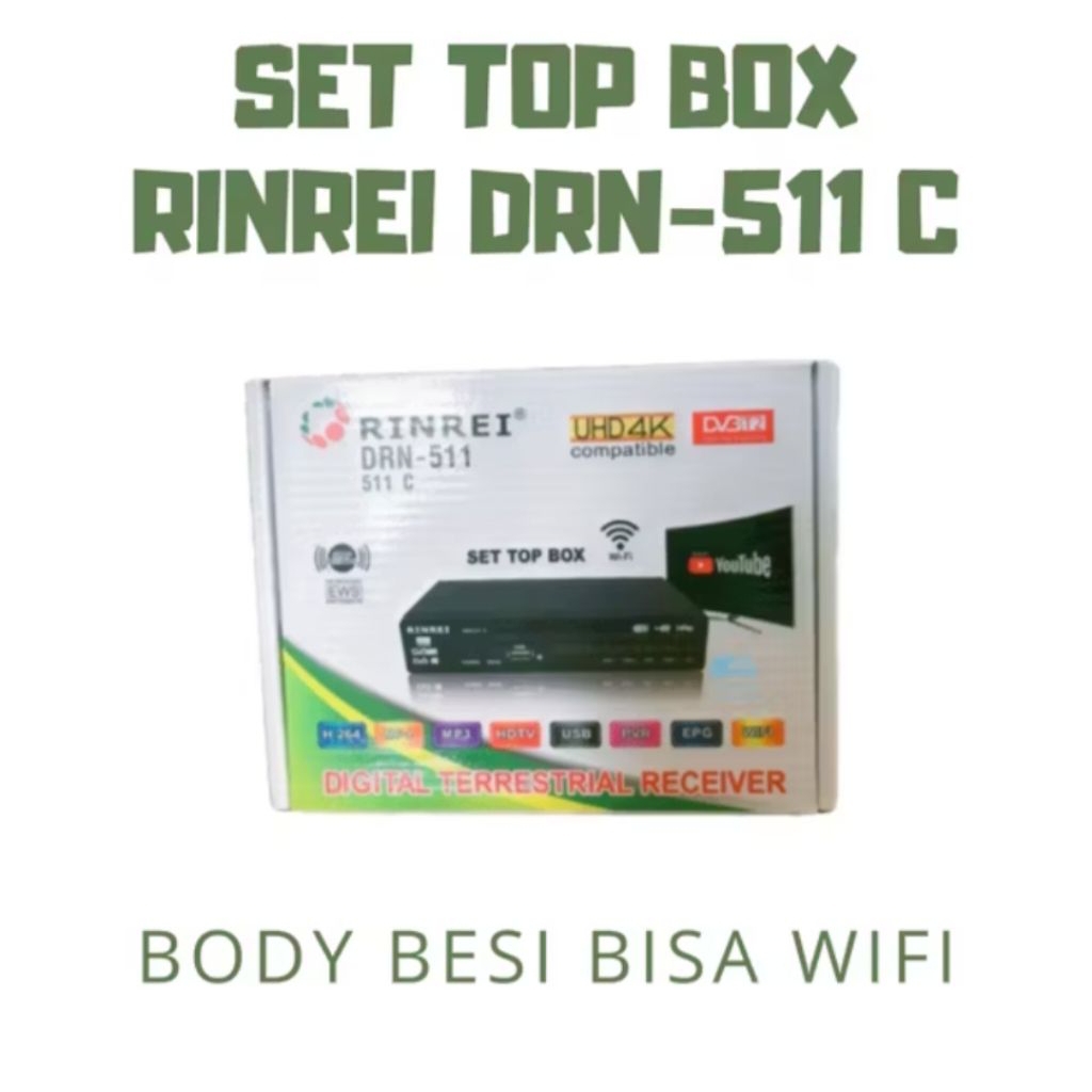 SET TO BOX RINREI DRN DVB RECEVER TV PENANGKAP SINYAL TV