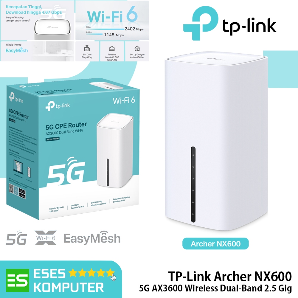 Router TP-Link Archer NX600 5G AX3600 Wireless Dual-Band 2.5 Gig Router