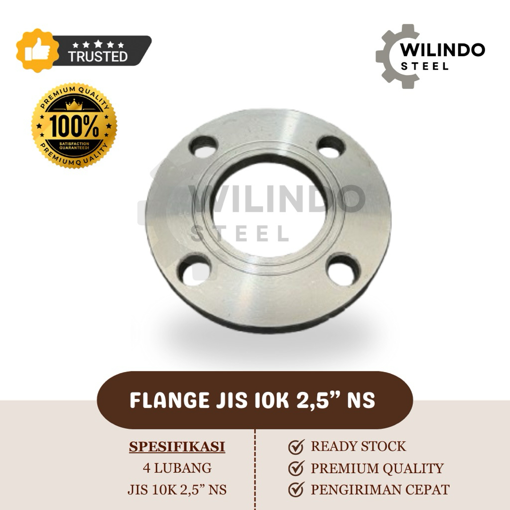 Flange JIS 10K 2,5 inch NS / Flange Besi 2,5” 10K NS