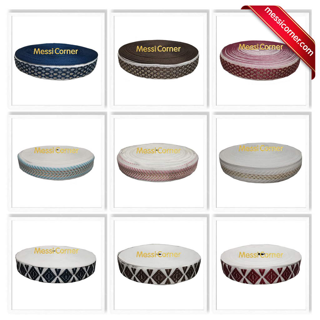 Bisban Spring Bed Bungkus Kasur Spon Pelipit Pita Lis Lebar 4 cm Isi 90 yards