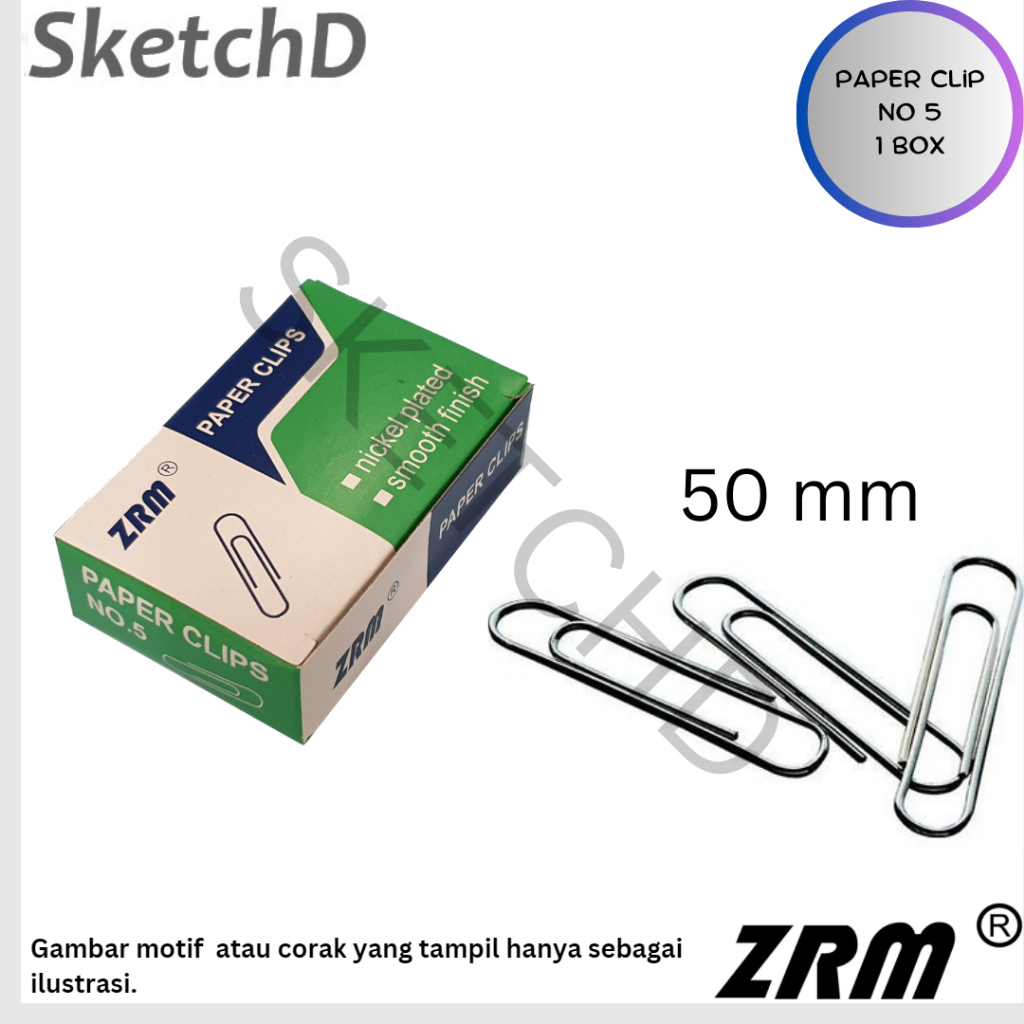 Paper Clip - Klip kertas besar No.5 ZRM - trigonal clips