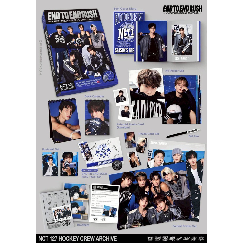 [BACA DESKRIPSI] OPSLOT Sharing Season Greeting SG26 NCT 127 - KTOWN  Haechan Set