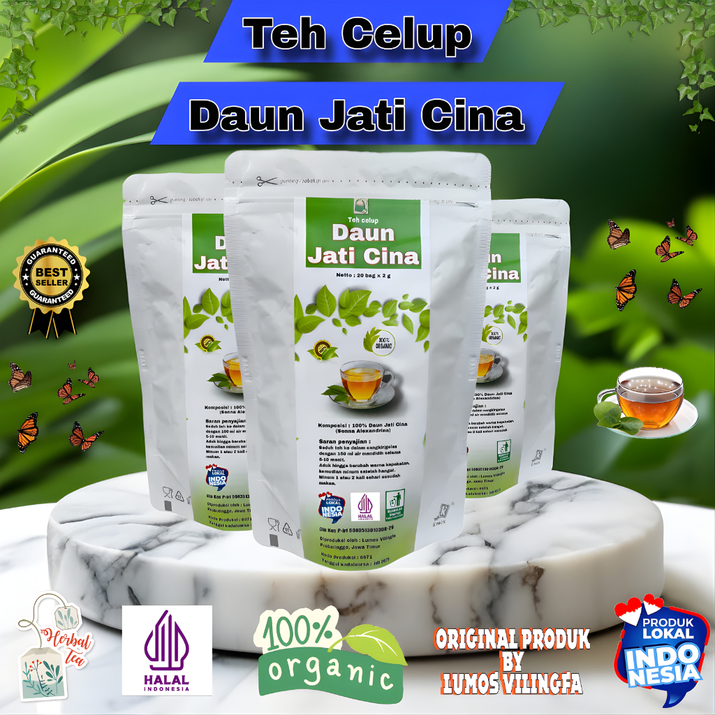 Teh Jati Cina Celup Teh Daun Jati China Asli Teh Diet Detox Alami Pelangsing Herbal Teh Jati China C