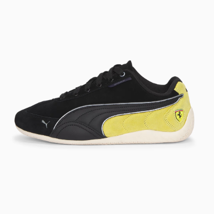 Sepatu casual Ferrari Speedcat PUMA Black-Speed Yellow 309125 01