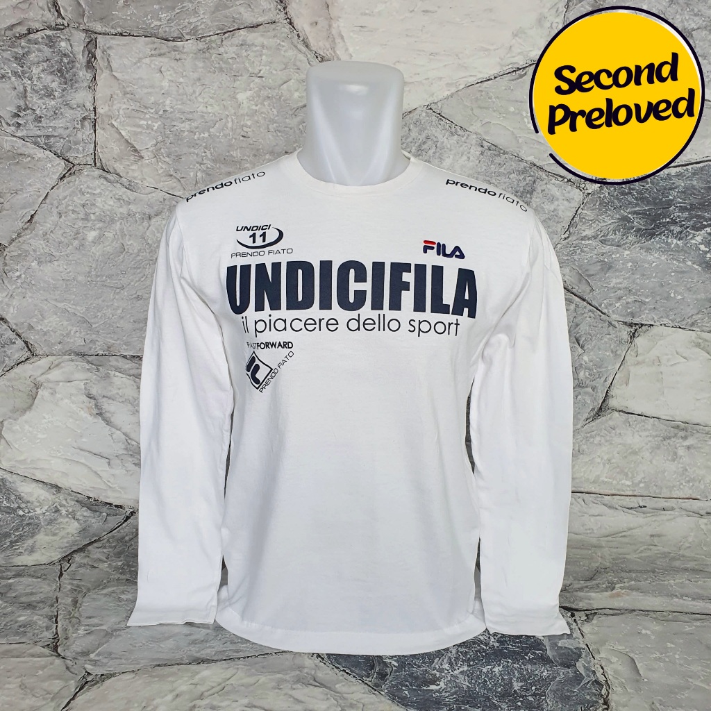 Baju Kaos Sweater FILA - Size S / LD 48 cm - Original - Used