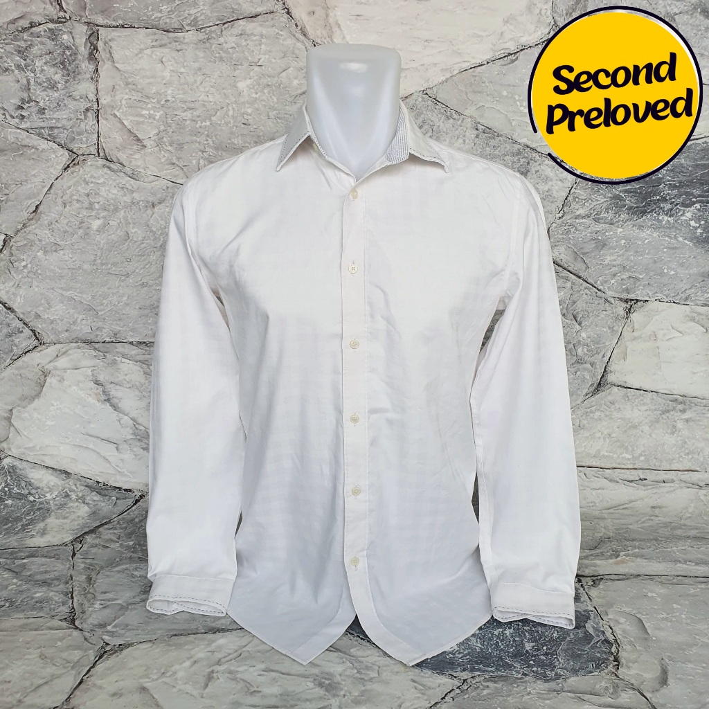 Baju Kemeja Panjang G2000 MEN - Size S / LD 50 cm - Original - Used