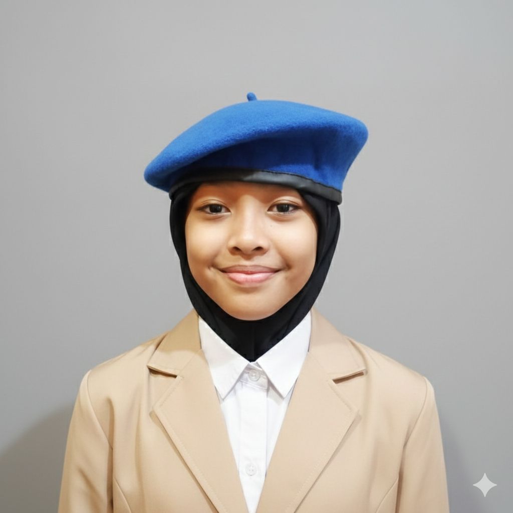 Pusat Seragam | BARET DEWASA | BARET POLAIRUT | BARET BIRU | BARET BIRU BINHUR