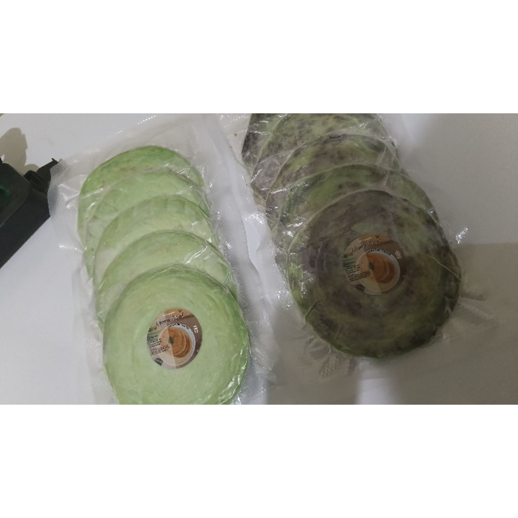 Roti maryam pandan dan pandan coklat