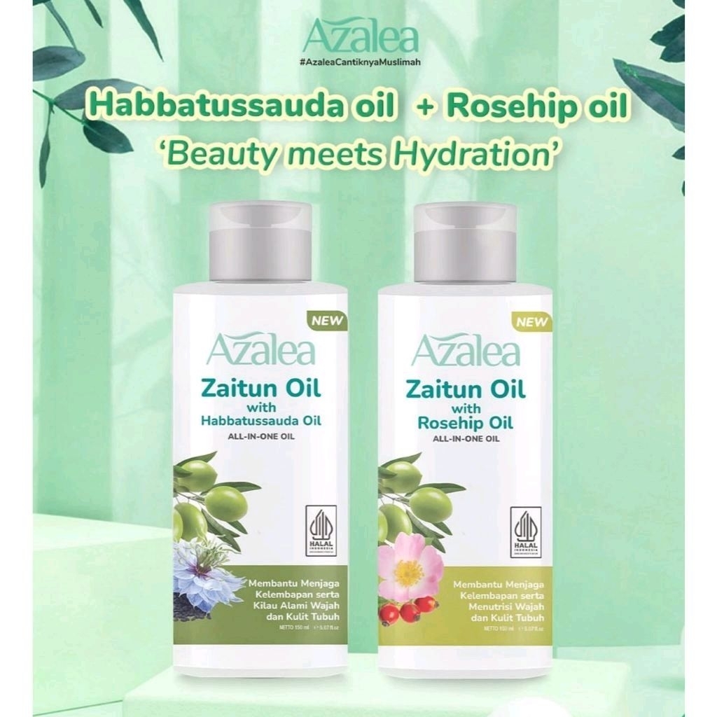 AZALEA ZAITUN OIL 135ML WITH HEBBATUSSAUDAH & ROSEHIP ORIGINAL