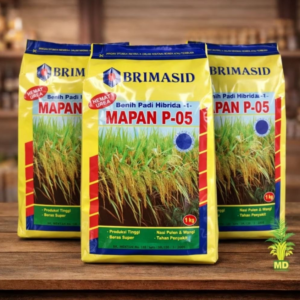 (Yang Asli Disini Bosss) BENIH PADI HIBRIDA F-1 MAPAN P-05 PRIMASID Bibit terunggul terbaik expired 