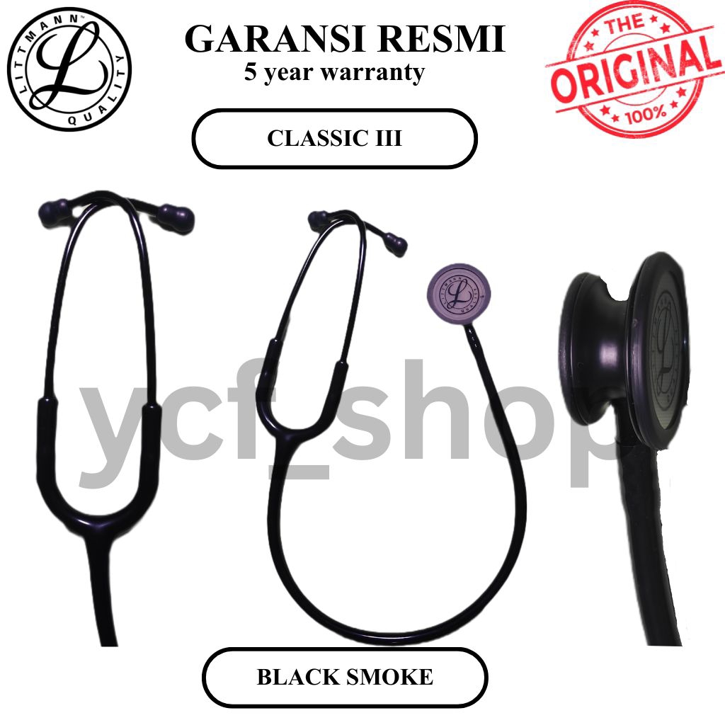 3M Stetoskop Littmann Classic III Black Smoke / Stetoskop Dewasa / Stetoskop Littmann / Stetoscope O