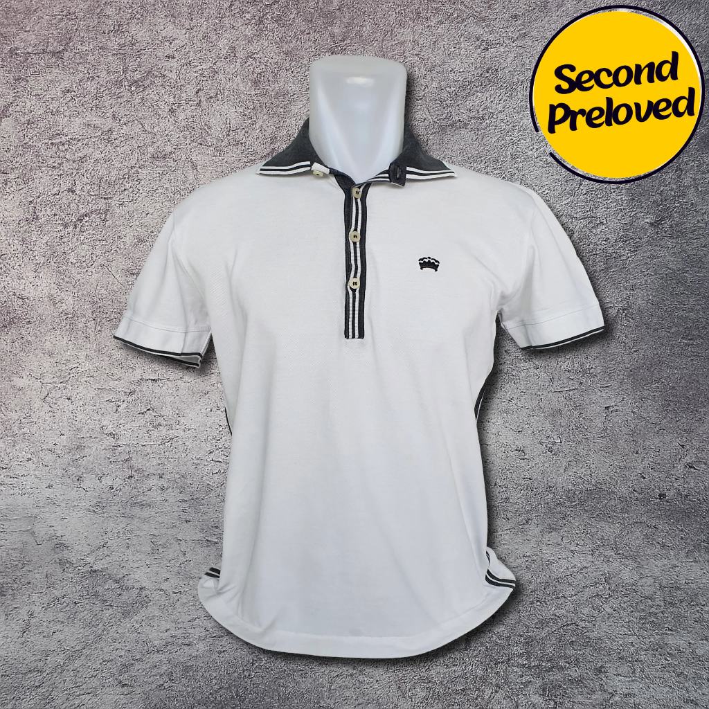 Baju Kaos Polo HUGO BOSS - Size M / Lebar Dada 52 cm - Original - Second