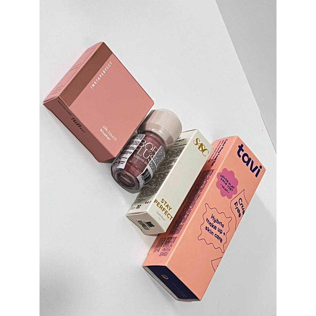 NEW - INSTAPERFECT BLUSH, LUXCRIME BLUSH, SASC LIQUID BLUSH, TAVI BLUSH