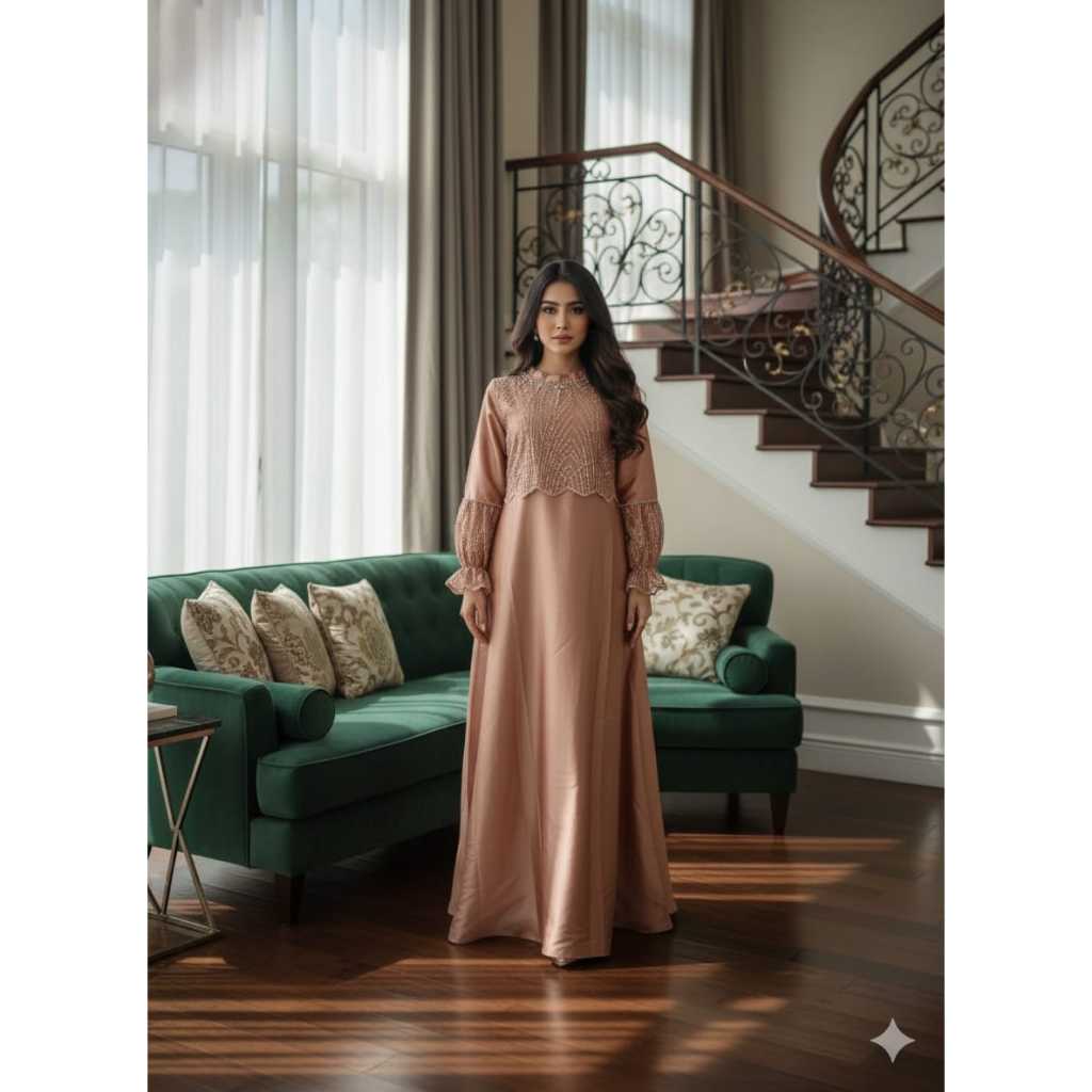 (BONUS HIJAB) GAMIS LEBARAN JOANNA SPRINGKEL GAMISVIRALGAMISLEBARAN2026WANITAMUSLIMAH