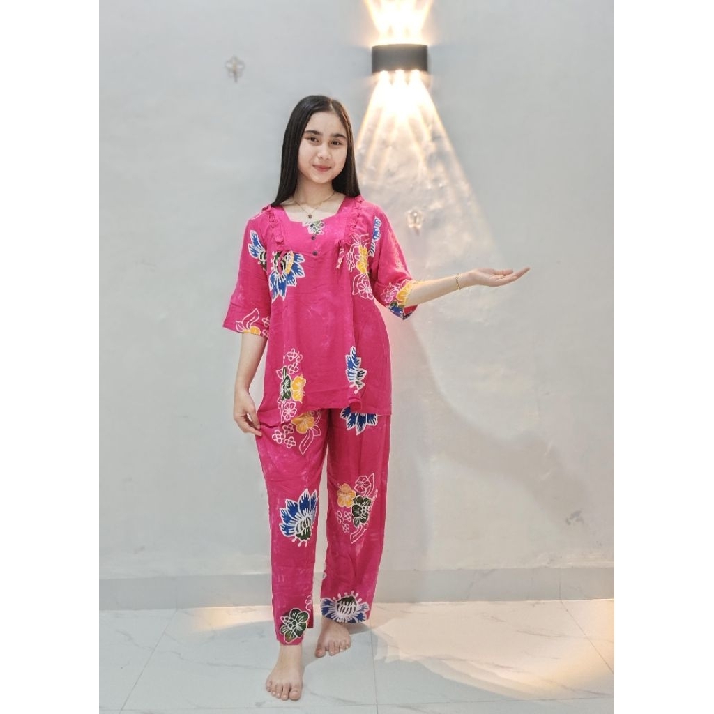 STELAN CELANA PANJANG   BATIK ALVIN UKURAN ABG TANGAN 3/4