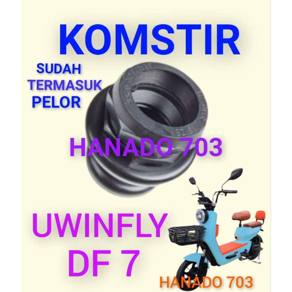 komstir sepeda listrik uwinfly DF7 kones headset komfork sepeda listrik uwinfly df 7