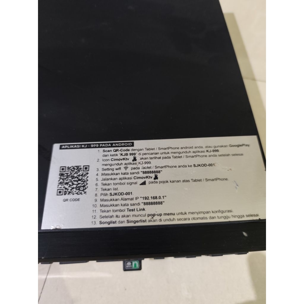 MESIN KAROKE KJB KJ-999