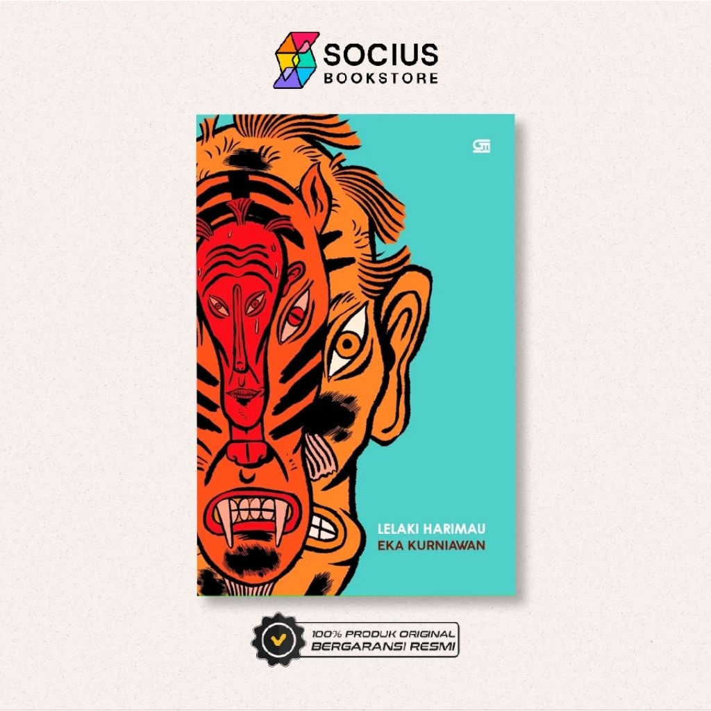 BUKU NOVEL [ ORIGINAL ] LELAKI HARIMAU ( HARD COVER ) - EKA KURNIAWAN - GRAMEDIA - SOCIUS BOOKSTORE