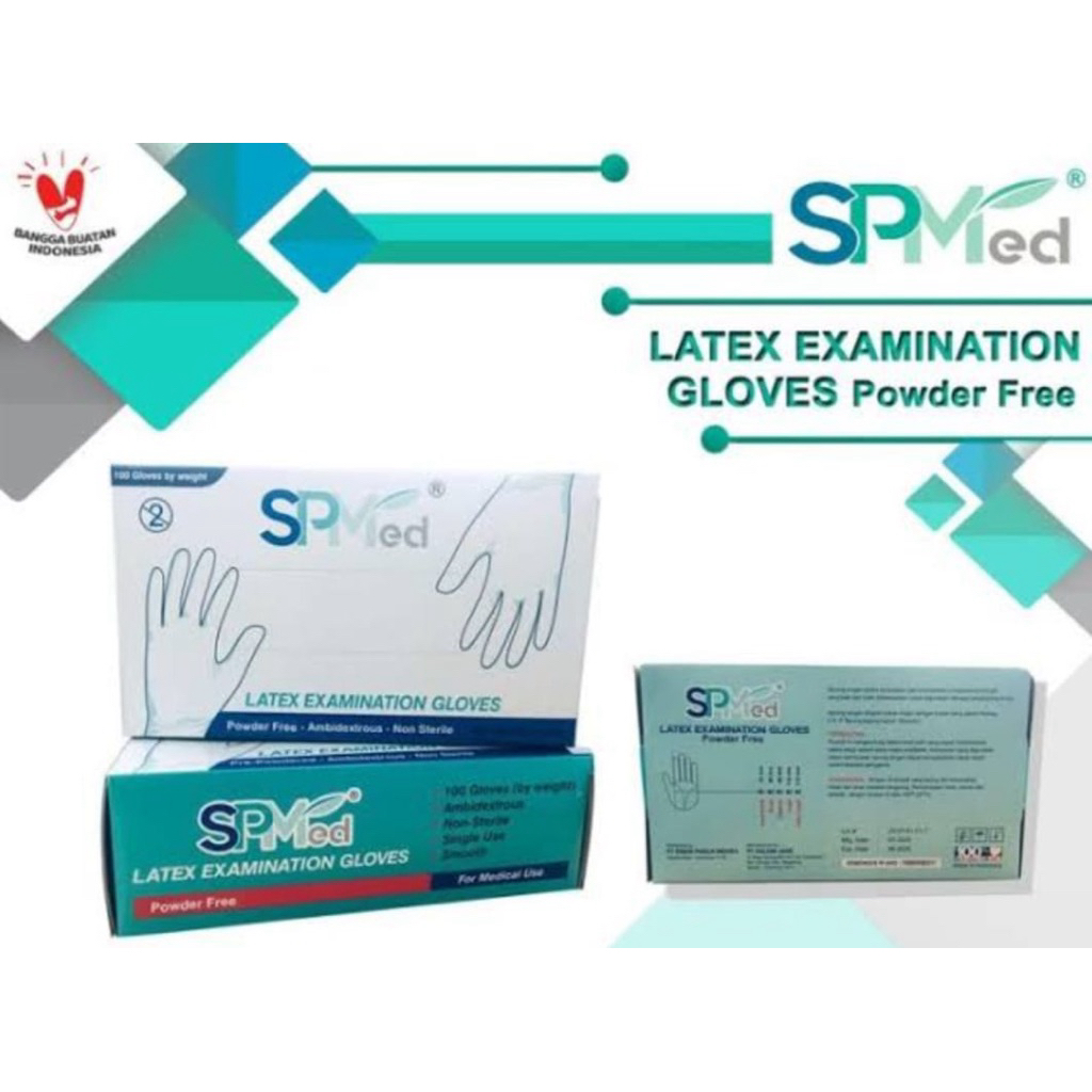 sarung tangan SPMED LATEX isi 100pcs