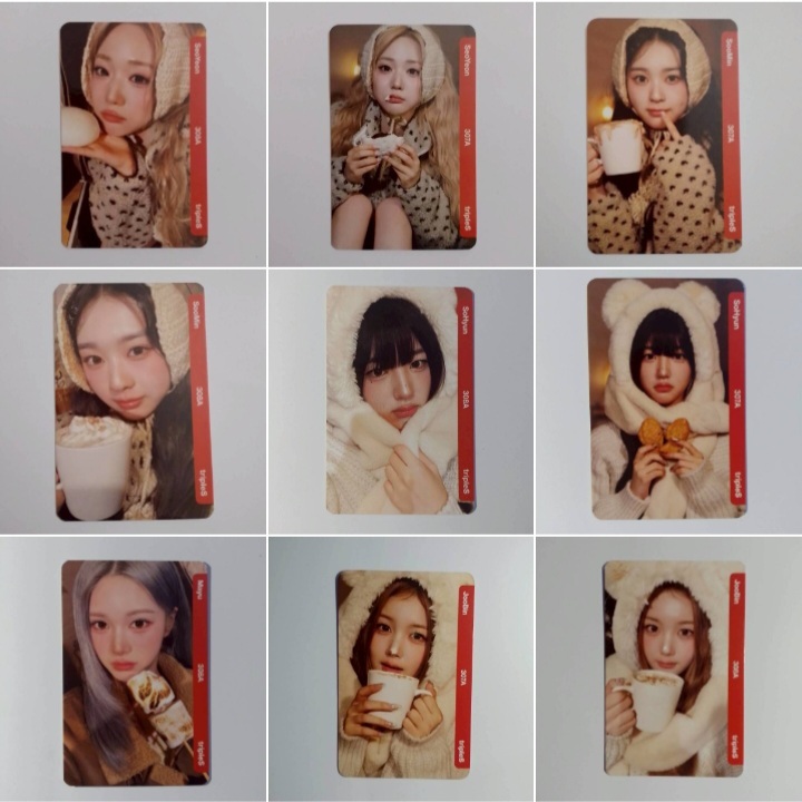 [SCANNED Physical + Digi] TRIPLES OBJEKT PHOTOCARD Physical Only BB307 BB308 Lotte DCO MSNZ MOON SUN