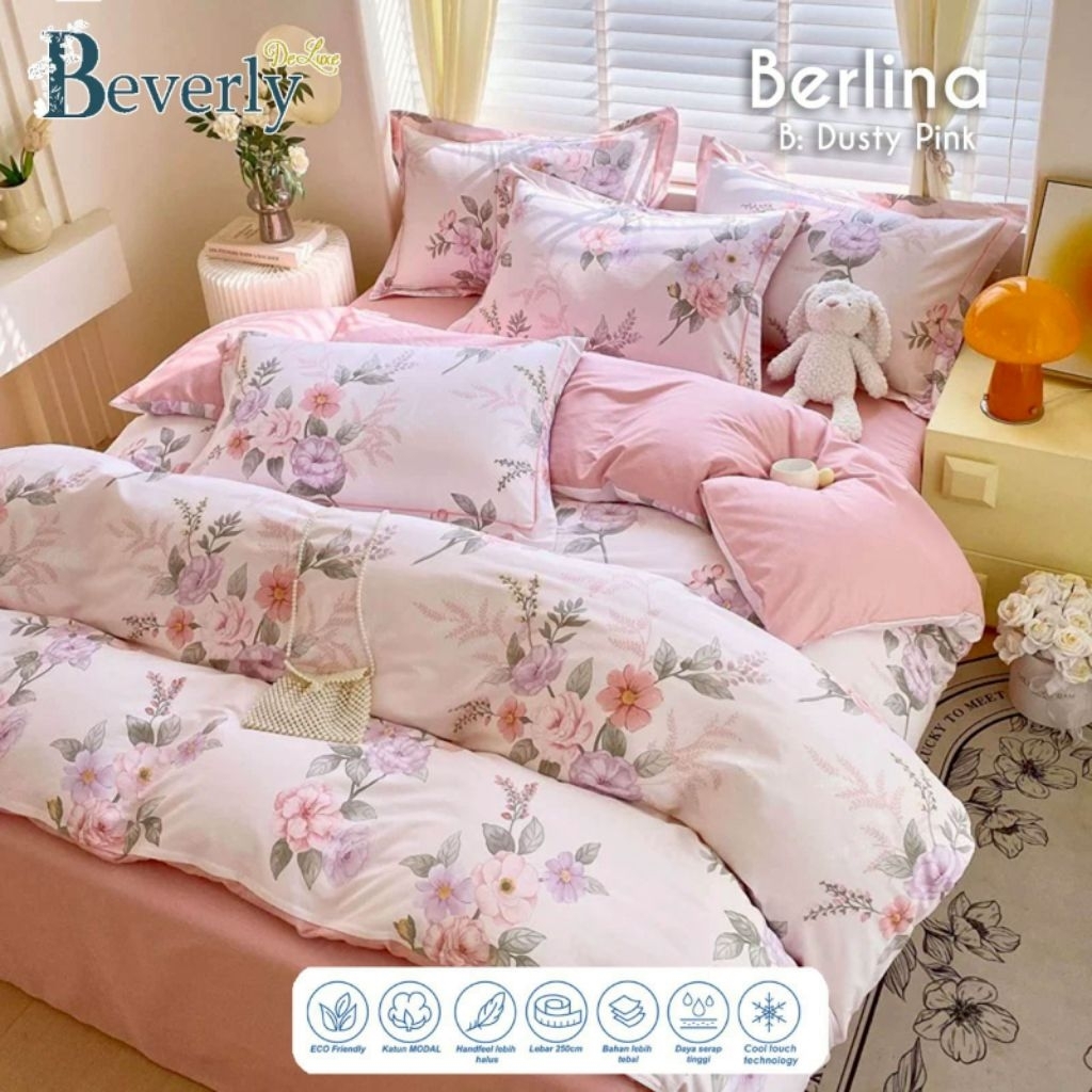 Sprei Katun Beverly motif Berlina