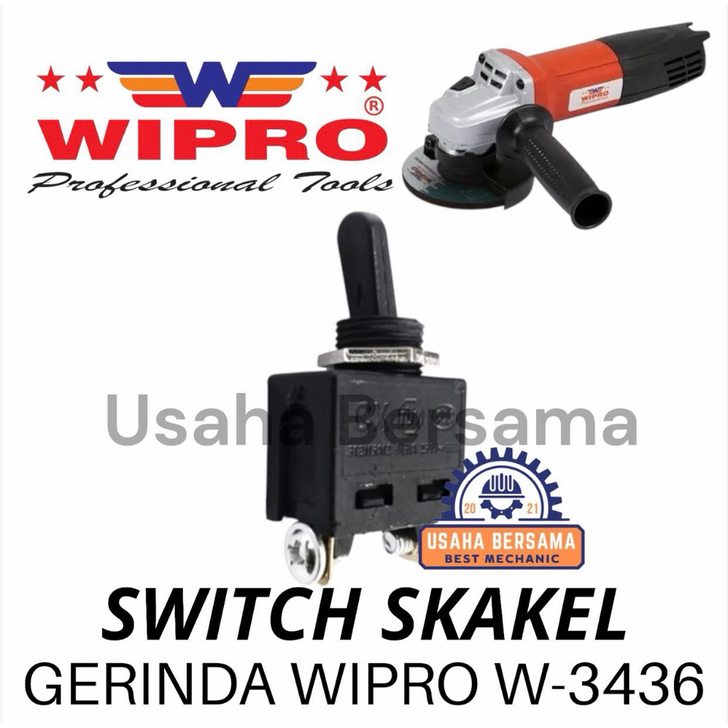 SWITCH SKAKEL GERINDA WIPRO W3436 SAKLAR ON OFF GURINDA W 3436 WIPRO