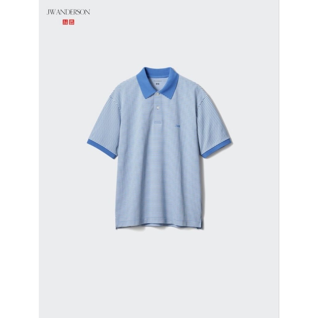 Kaos Polo Dry Pique Garis UNIQLO original