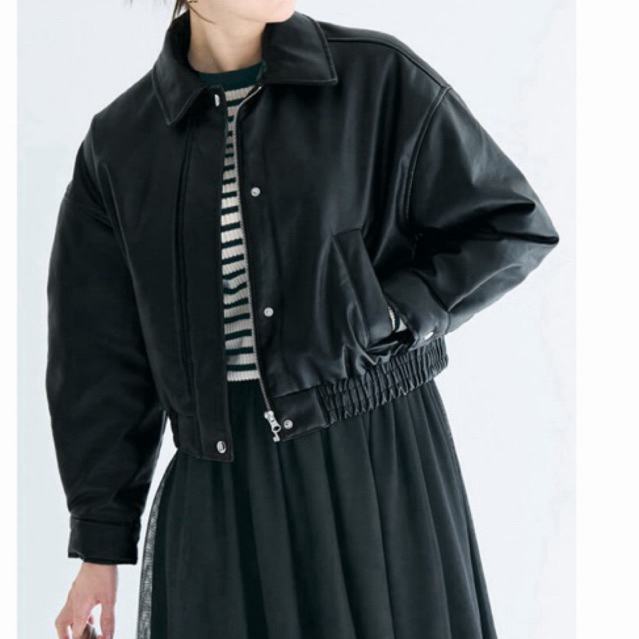 Po Jepang - jaket leather immitation wanita